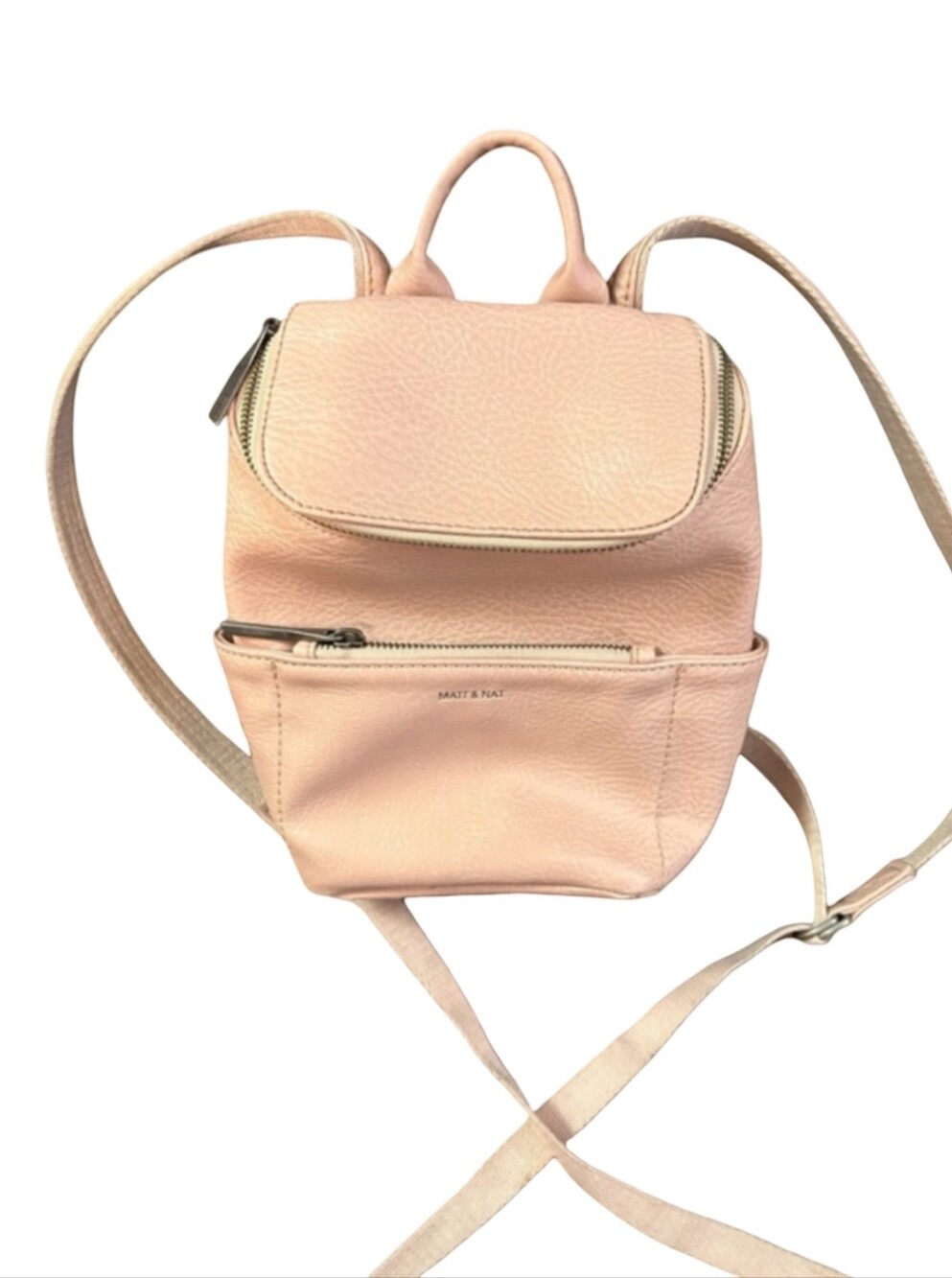 Matt & Nat Pink Mini Backpack Shoulder Bag Crossbody Purse Travel School